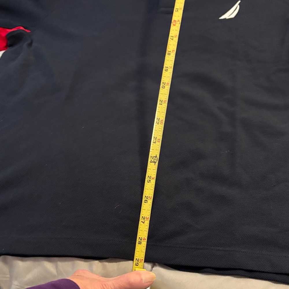 Nautica Navy Polo with Red Contrast Collar - Picture 4 of 14